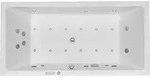 Duravit Starck Whirlpool, Einbauversion, 2 R&uuml;ckenschr&auml;gen, Gestell, Ab- und