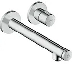 hansgrohe AXOR Uno Select Waschtischmischer Unterputz, Wandmontage, Ausladung 220mm,