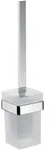 emco loft Toilettenb&uuml;rstengarnitur, Wandmodell, satiniertes Kristallglas, 051500100,