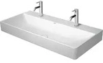 Duravit DuraSquare M&ouml;belwaschtisch, 100x47cm, 2 Hahnl&ouml;cher, ohne &Uuml;berlauf,