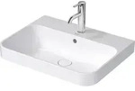 Duravit Happy D.2 Plus Aufsatzbecken, 1 Hahnloch, 600x460 mm, geschliffen, mit