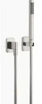 Dornbracht LULU Schlauchbrausegarnitur mit Einzelrosetten, 27808710-06, Farbe: Platin