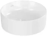 Villeroy & Boch Collaro Aufsatzwaschbecken, rund, ohne Hahnloch, ohne &Uuml;berlauf,