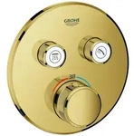 Grohe Grohtherm SmartControl Thermostat mit zwei Absperrventilen, Wandrosette...