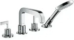 hansgrohe AXOR Citterio 4-Loch Fliesenrandarmatur mit Hebelgriffen, 39454000, Farbe: