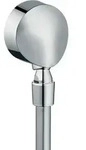 hansgrohe FixFit Wandanschluss E mit R&uuml;ckflussverhinderer und Kugelgelenk, chrom,