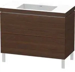 Duravit L-Cube c-bonded Set stehend, 2 Schubk&auml;sten, ohne &Uuml;berlauf, ohne...