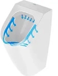 Duravit ME by Starck Urinal Duravit Rimless, Zulauf von hinten, ohne Fliege,