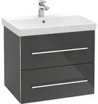 Villeroy & Boch Avento Waschtischunterschrank, 2 Ausz&uuml;ge, 580x514x484mm, Griff chrom