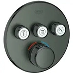 Grohe Grohtherm SmartControl Thermostat mit drei Absperrventilen, Wandrosette...