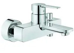 Grohe Lineare Einhand-Wannenbatterie, Wandmontage, Ausladung 184mm, 33849001, Farbe: