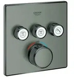 Grohe Grohtherm SmartControl Thermostat mit drei Absperrventilen, 29126AL0,...