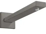 hansgrohe Brausearm Square 389 mm, 27694340, Farbe: Brushed Black Chrome
