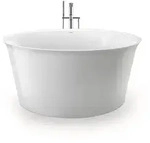 Duravit White Tulip Rund-Badewanne, freistehend, nahtlose Acrylverkleidung,