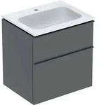 Geberit iCon Set M&ouml;belwaschtisch mit Unterschrank, 2 Schubladen, 60x63x48 cm,