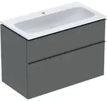 Geberit iCon Set M&ouml;belwaschtisch mit Unterschrank, 2 Schubladen, 90x63x48 cm,