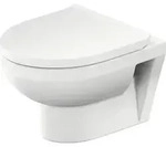 Duravit No.1 Wand-WC Compact, rimless, 365x480mm, Abgang: waagerecht,...