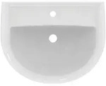 Ideal Standard Eurovit Waschtisch 600mm, 1 Hahnloch, mit &Uuml;berlauf, Wei&szlig;,...