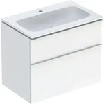 Geberit iCon Set M&ouml;belwaschtisch mit Unterschrank, 2 Schubladen, 75x63x48 cm,