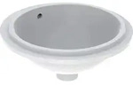 Geberit VariForm Unterbauwaschtisch rund, 330mm, ohne Hahnloch, mit &Uuml;berlauf,