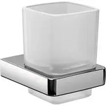 emco trend Glashalter, satiniertes Kristallglas, chrom, 022000100