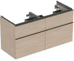 Geberit iCon Unterschrank f&uuml;r Doppelwaschtisch, 4 Schubladen, 118,4x61,5x47,6...
