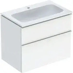Geberit iCon Set M&ouml;belwaschtisch mit Unterschrank, 2 Schubladen, 75x63x48 cm,