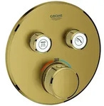 Grohe Grohtherm SmartControl Thermostat mit zwei Absperrventilen, Wandrosette...