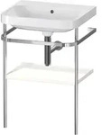 Duravit Happy D.2 Plus c-shaped Set mit Metallkonsole, 575x490mm, Ohne Hahnloch,