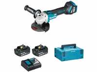 Makita DGA511RFJ, Makita DGA511RFJ 2x 3Ah Akku + Ladegerät im MAKPAC 18V 125mm