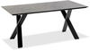 Tisch Noah X-Gestell anthrazit - 200 x 95 cm HPL Beton-Design