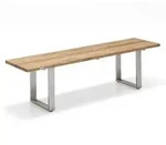 Bank Nemo Edelstahl - 160 cm Teak recycled