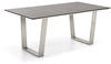 Tisch Noah Trapezkufe Edelstahl - 220 x 95 cm HPL Granit-Design