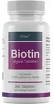 Biotin f&uuml;r Haare, Haut und Fingern&auml;gel hochdosiert von EXVital, 365 Tabletten