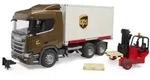 bruder&reg; Scania Super 560R UPS Logistik-LKW mit Mitnahmestapler