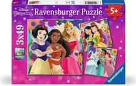 Ravensburger 12001068, Ravensburger Kinderpuzzle 3x49 Teile - Disney Prinzessinnen -