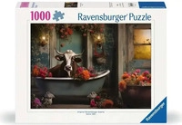 Ravensburger 12000782, Ravensburger Erwachsenenpuzzle 1000 Teile - Die Kuh in der