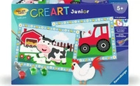 Ravensburger 23947, Ravensburger CreArt, Malen nach Zahlen Junior - Auf dem Bauernhof