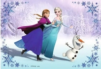 Ravensburger 09115, Ravensburger Kinderpuzzle 2x24 Teile - Disney Die Eisk&ouml;nigin -