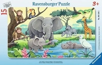Ravensburger 06136, Ravensburger Kinderpuzzle 15 Teile - Tiere Afrikas