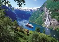 Ravensburger 12000475, Ravensburger Erwachsenenpuzzle 1000 Teile - Norwegischer Fjord