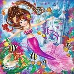 Ravensburger 08063, Ravensburger Kinderpuzzle 3x49 Teile - Bezaubernde Meerjungfrauen