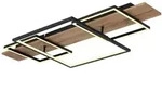Globo LED-Deckenleuchte Vanni Holzoptik