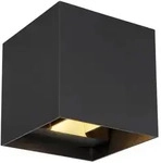 Globo LED-Au&szlig;enwandleuchte Veronika Alu, Eisen, Stahl & Metall Schwarz