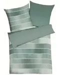 kaeppel Bettw&auml;sche Timeless 135 x 200 cm Satin Gr&uuml;n Jade