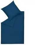 SCH&Ouml;NER WOHNEN-Kollektion Bettw&auml;sche Pure 135 x 200 cm Satin Blau Navy