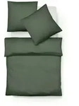 fleuresse Flanell-Bettw&auml;sche Lech 155 x 220 cm Flanell Oliv