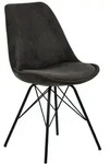 2er-Set Actona Stuhl Eris Cord Grau Anthrazit