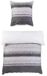 Janine Design Bettw&auml;sche Palermo 135 x 200 cm Satin Grau Platin
