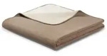 Biederlack Kuscheldecke Doubleface 150 x 200 cm Mischgewebe Braun